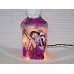 Handmade Decorated Wine Bottle with lights "Betty Boop Purple"     173420781582